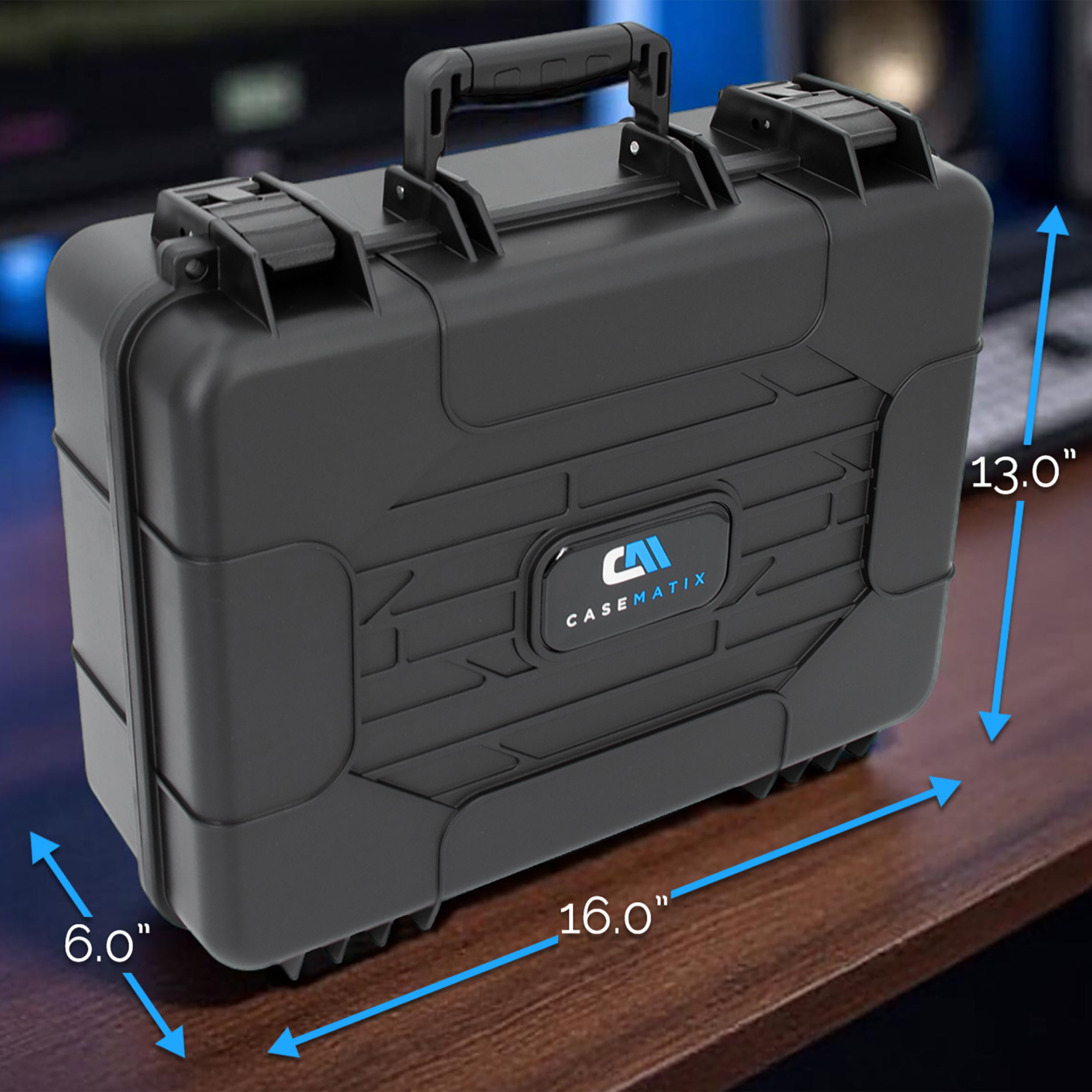 Hard Shell DJ Mixer Travel Case with Customizable Foam Compatible
