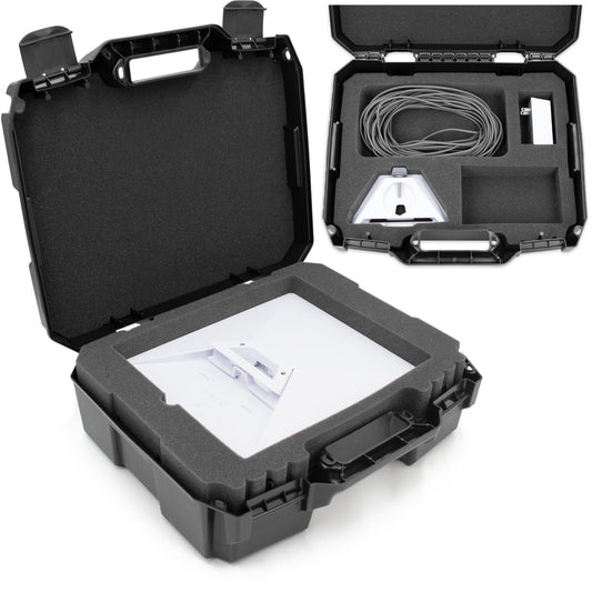 Travel Case Compatible With Starlink Mini Dish, Mount, Cables & Power Supply - Impact Resistant Hard Case With Dual Foam Trays