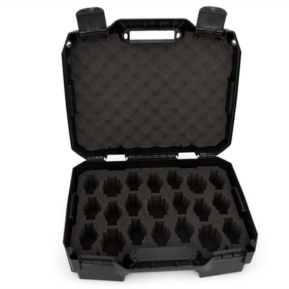 Watch Travel Case With 42 Watch Roll Holder Slots - Hard Shell Watch Case With Custom Foam Interior - Watch Storage Fits 24mm to 56mm Faces