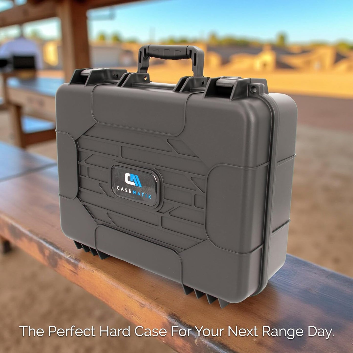 Hand Gun Case – TSA Approved Hard Pistol Case with Dual-Layer Pluck Foam, Secure Pistol Box for Multiple Pistols, Magazines & Firearm Accessories
