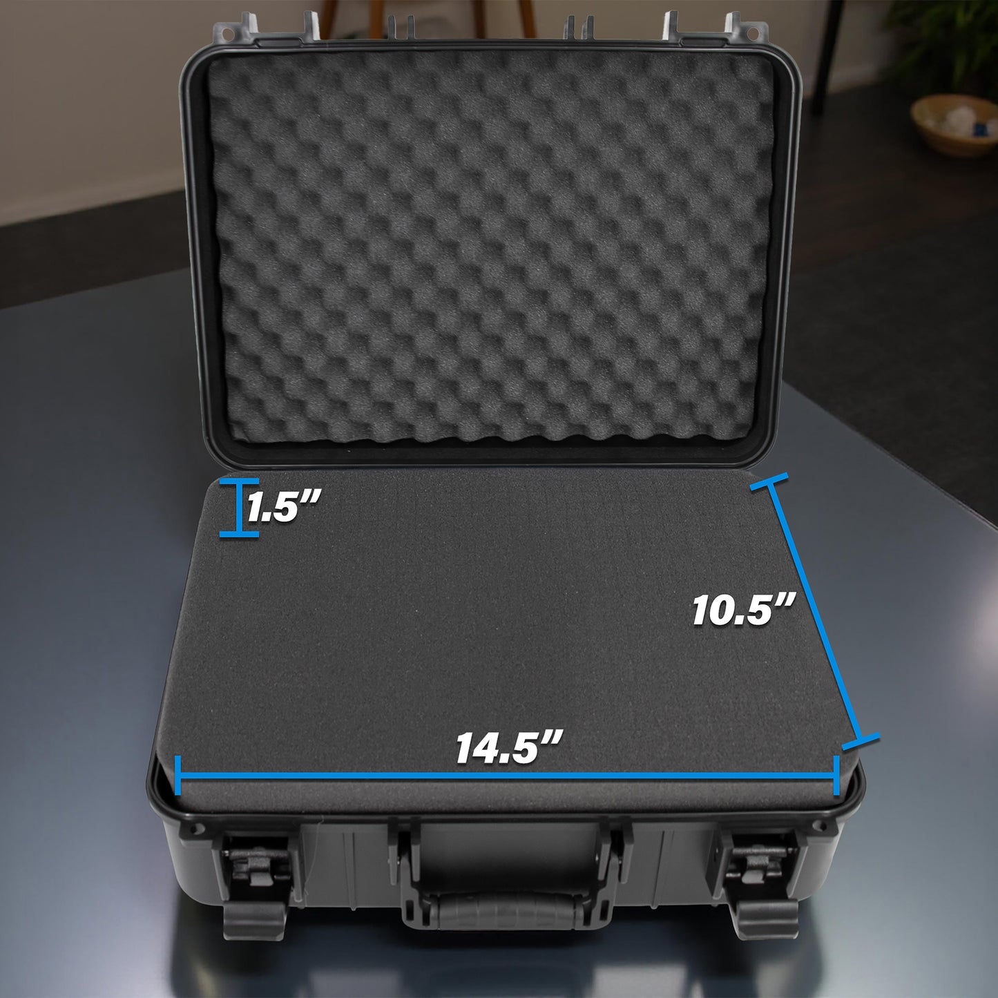 Hand Gun Case – TSA Approved Hard Pistol Case with Dual-Layer Pluck Foam, Secure Pistol Box for Multiple Pistols, Magazines & Firearm Accessories