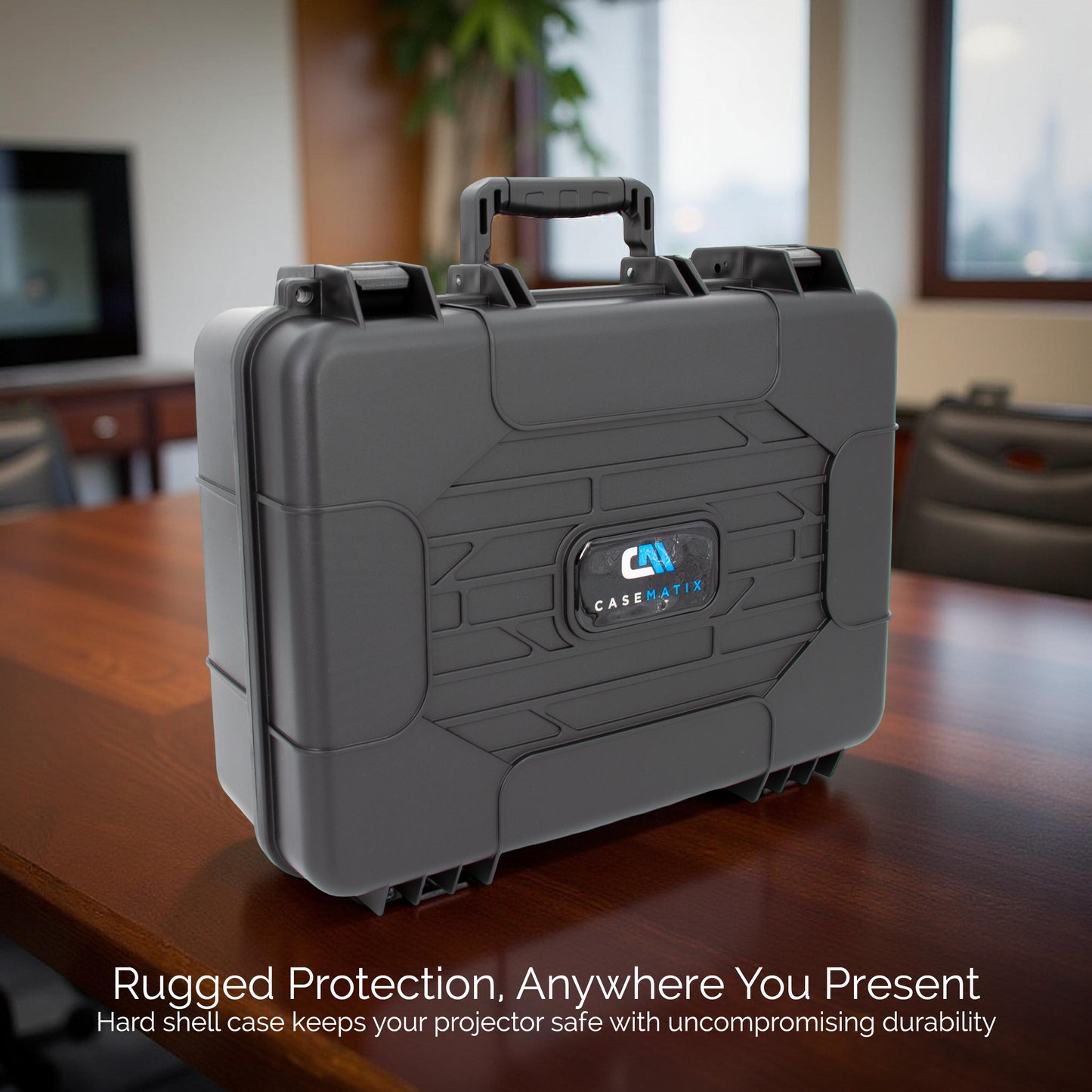 Projector Travel Case for ViewSonic PA503S, PA503W, PA503X, PG703W – Hard Case with Custom Foam for HDMI, Remote, Case Only