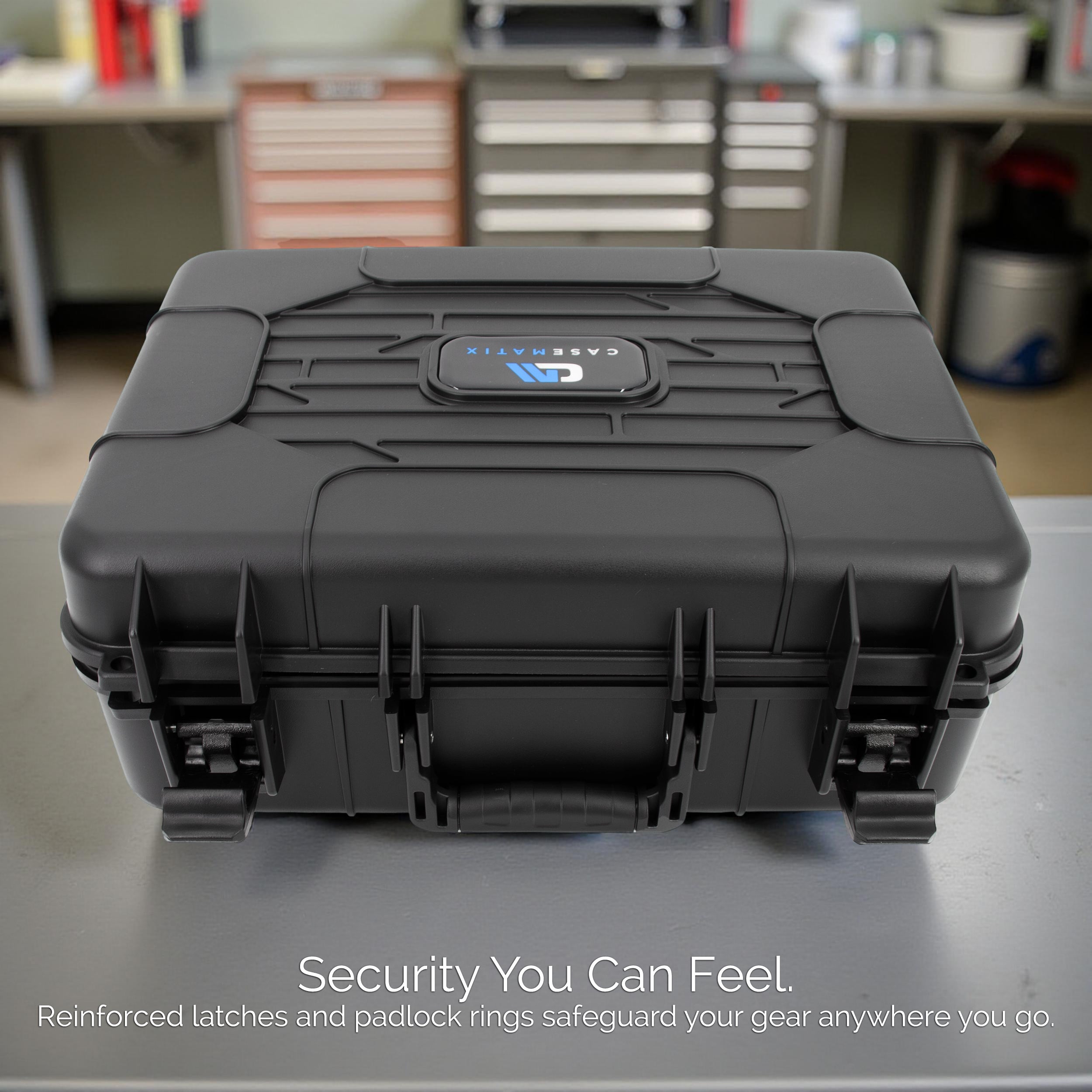 Hard Shell DJ Mixer Travel Case with Customizable Foam Compatible