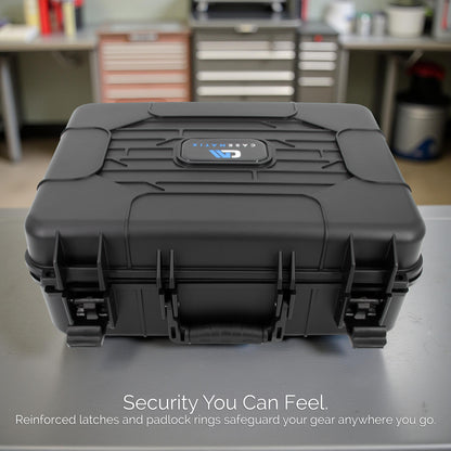 Hard Shell DJ Mixer Travel Case with Customizable Foam Compatible with Yamaha MG10XU, MG10, MG06 10 Input Stereo Mixer Effects and Cables