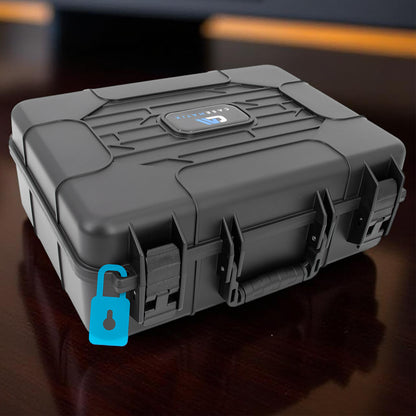 Portable Printer Case for HP OfficeJet 250 – Hard Shell with Custom Foam, Ink & Cable Storage, Carry Handle, Padlock Rings – Case Only