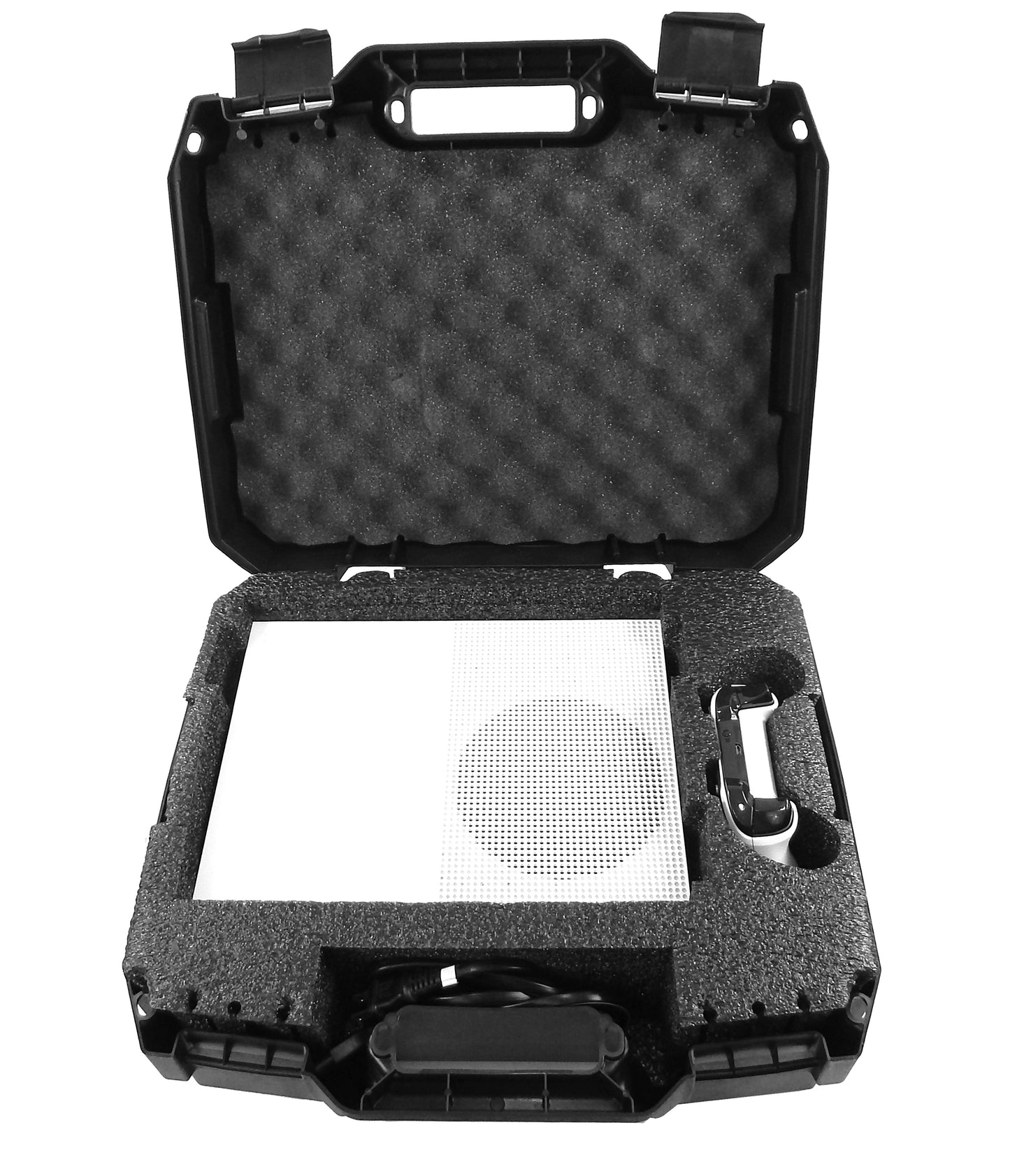Xbox One S Travel Case - Hard Shell Carrying Case with Custom Foam for Console, Controller & Accessories