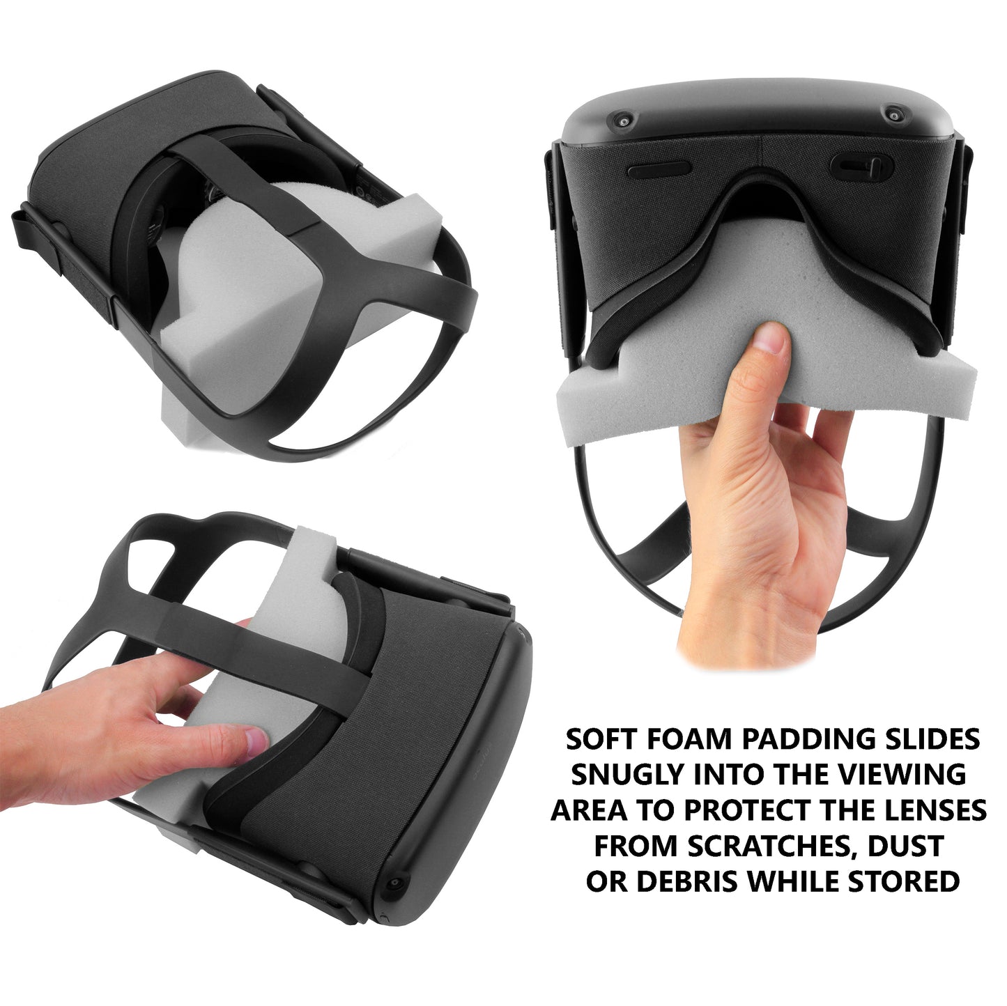 Lens Cover Foam Protector Compatible with Oculus Quest VR Headset 128gb 64gb to Avoid Screen Scratches
