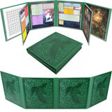 DM Screen 8-Panel Deluxe GM Screen - Eight Panel Folding Dungeon Master Screen for TTRPGs - Inserts Not Included - Black, Brown or Green Options