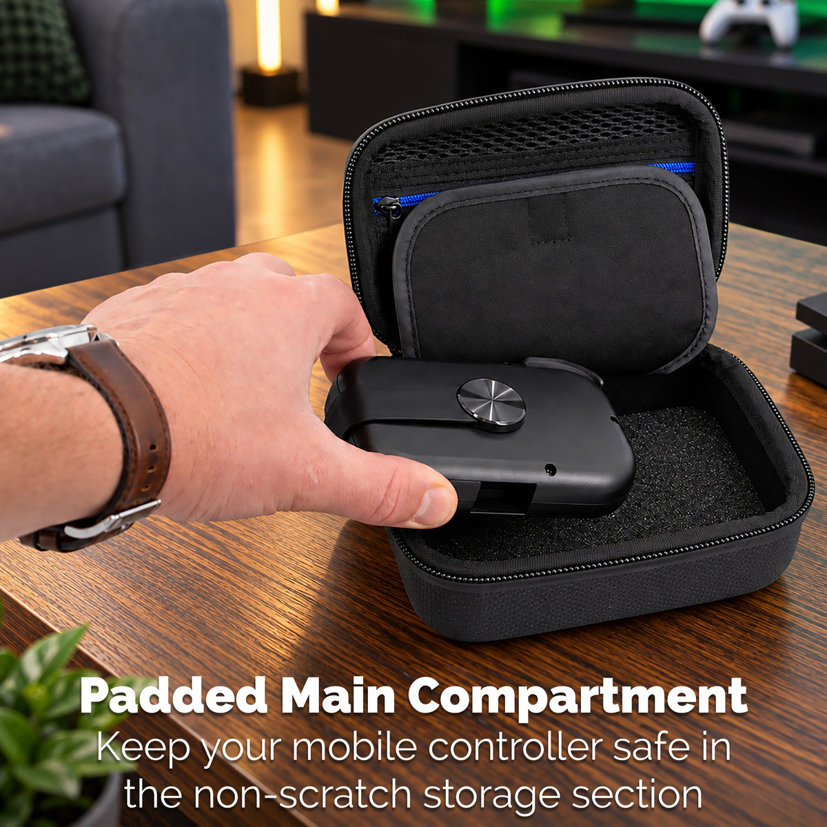 Hard Shell Case for Razer Prio Foldable USB-C Mobile Gaming Controller, Protective Travel Case for Mobile Gamepad Controller & Gaming Accessories