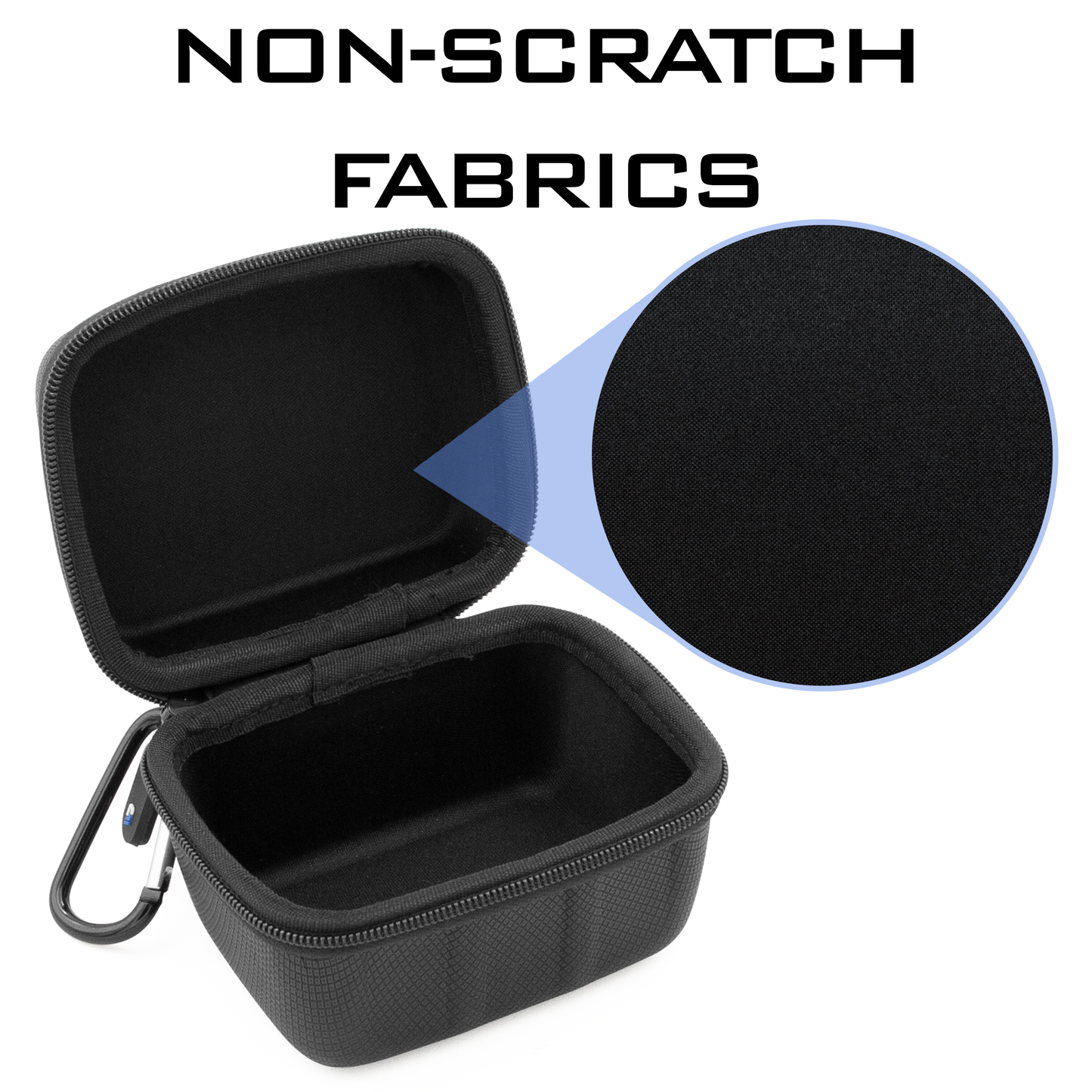 Carry Case Compatible with Frigga S0 4G Cellular Temperature & Humidity Monitor - Hard Shell Travel Case with Non-Scratch Storage and Carabiner