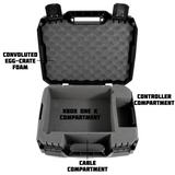 Xbox One X Travel Case - Hard Shell Carrying Case with Custom Foam for Console, Controller & Accessories