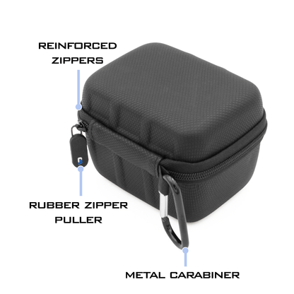 Carry Case Compatible with Frigga S0 4G Cellular Temperature & Humidity Monitor - Hard Shell Travel Case with Non-Scratch Storage and Carabiner