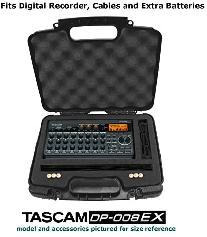 CASEMATIX Recorder Hard Case Compatible with Tascam DP-008EX, DP-006 D