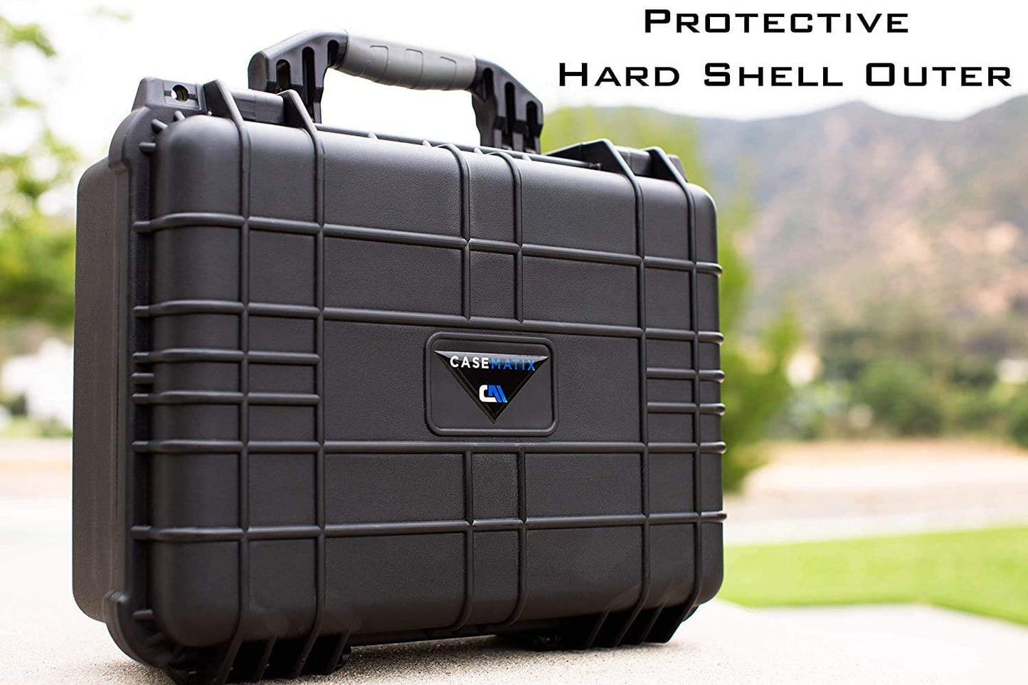 Waterproof Travel Case Compatible with Polaroid Lab Printer and Accessories - Hard Shell Case with Customizable Foam and Carry Handle