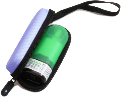 Allergy Medicine Nasal Spray Case Compatible with Flonase Allergy Relief - Water-Resistant EVA Protection with Wrist Strap & Carabiner