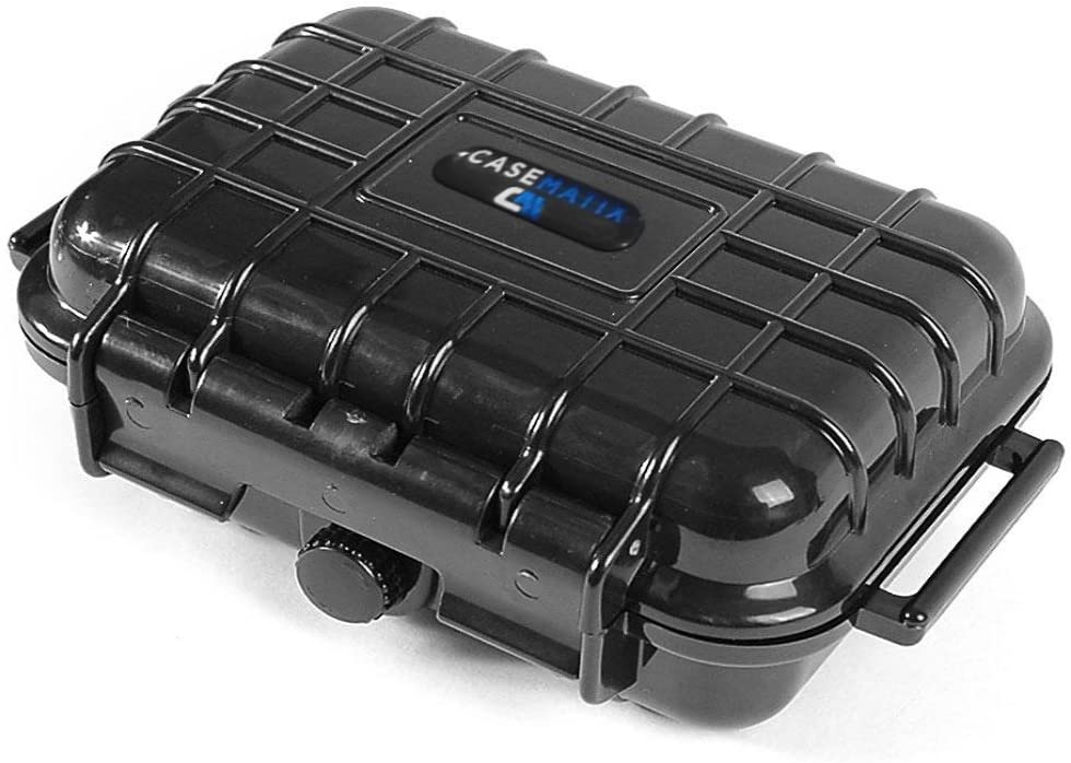 Waterproof Travel Case Compatible with 2 Ledger Nano S Crypto Hardware Wallets - IP67 Airtight Protection with Customizable Diced Foam