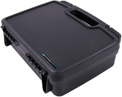 Hard Shell Carrying Case Compatible with Mevo Start Live Streaming Camera - 5-Compartment Custom Foam Protection with Padlock Security - Made in USA