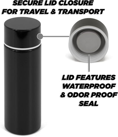 Stainless Steel Pocket Spittoon 5-Ounce Travel Spit Cup - Portable Dip Spit Bottle with Black Design, Spitoon for Car Wide Mouth Reusable