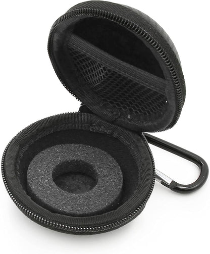 Hard Shell Travel Case Compatible with 100 Sided Dice D100 Dice with Non-Scratch Interior, Foam Pad and Metal Carabiner - Dice Not Included