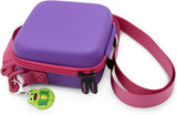 CASEMATIX Video Camera Travel Case Compatible with Little Tikes Tobi 2 Director's Camera, Tripod and Charging Cable - Camera Case, Purple Case Only