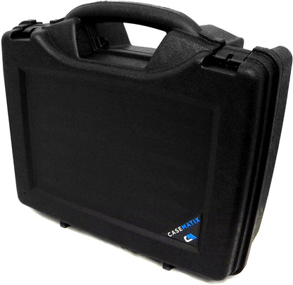 Hard Shell Wireless Microphone Case with Customizable Foam Compatible with Sennheiser, Shure, Audio Technica, Nady, VocoPro, AKG Systems