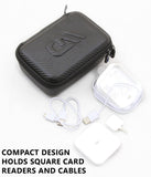 Casematix Portable Card Reader Case Compatible with Square Contactless Dock and Chip Reader Scanner Fits Dock, Square Reader, Chip Reader, USB Cables