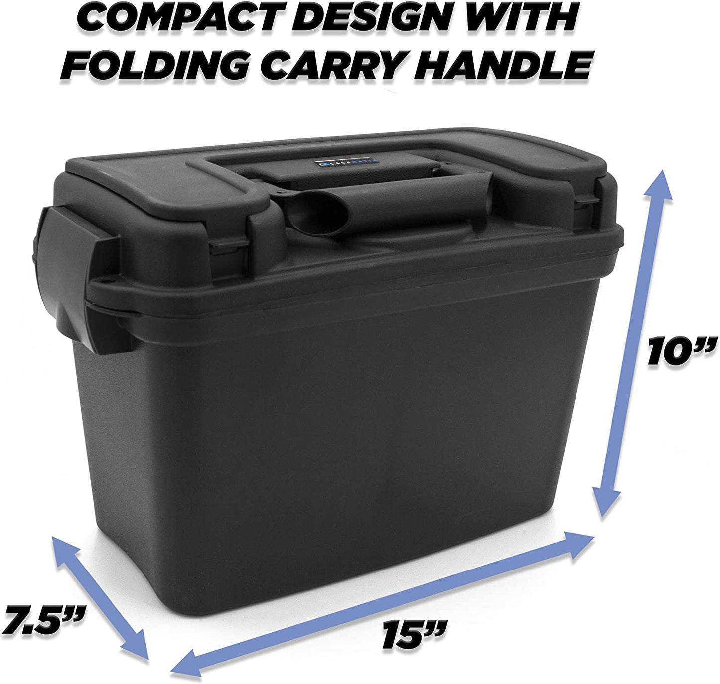 CASEMATIX Miniature Storage Hard Shell Figure Case - 105 Slot Figurine Carrying Case Compatible with Warhammer 40k, Dungeons & Dragons & More!
