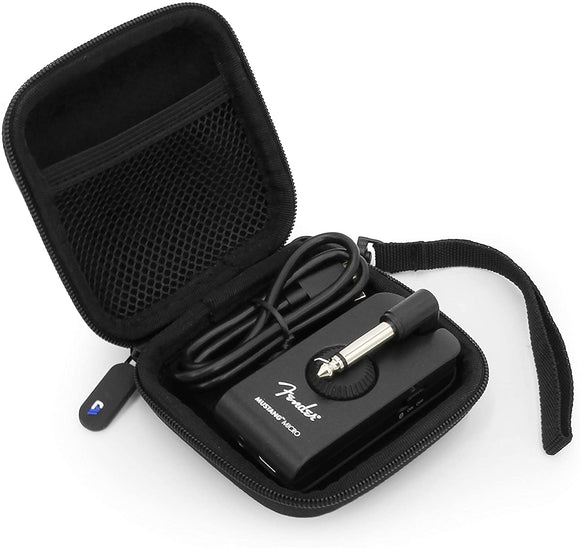 CASEMATIX Carry Case Compatible with Fender Mustang Micro Headphone Amp and Charging Cable - Fender Mustang Micro Headphone Amplifier Case Only