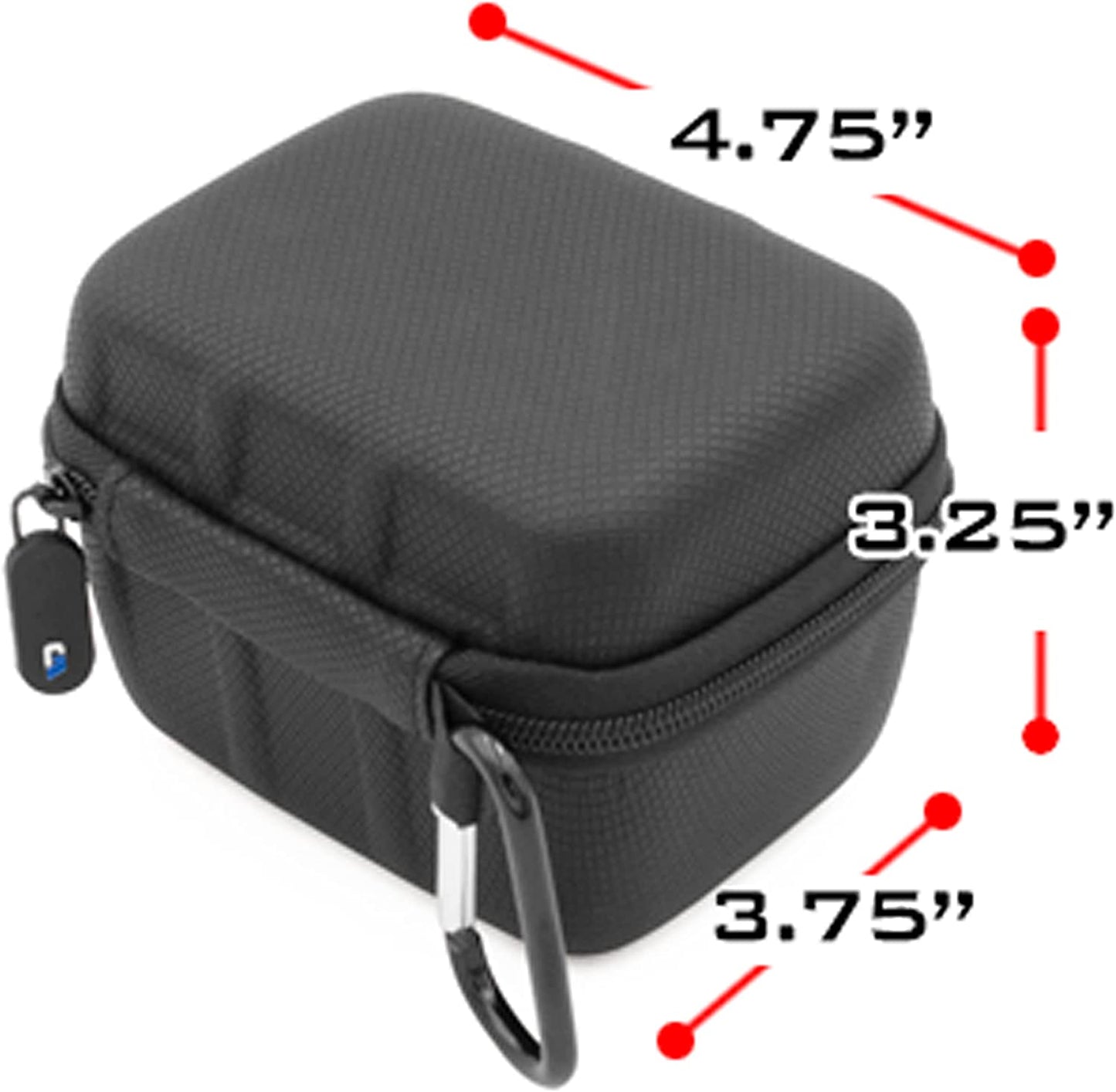 Carry Case Compatible with Zoom F3 Field Recorder Portable 2-Input Track Recorder - Carrying Case Only with Carabiner