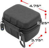 CASEMATIX Carry Case Compatible with Zoom F3 Field Recorder Portable 2 Input Track Recorder - Carrying Case Only with Carabiner