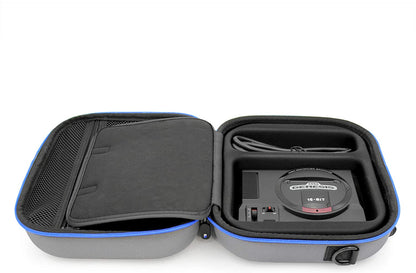 Video Game Case Compatible with Sega Genesis Mini Gaming Console - Hard Shell EVA Protection with Controller Compartment & Adjustable Shoulder Strap