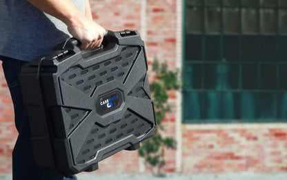 DJ Drumpad Storage Case Compatible with Akai FIRE/MPK Mini/MPC ONE Controllers - Hard Shell Protection with Customizable Diced Foam - Made in USA