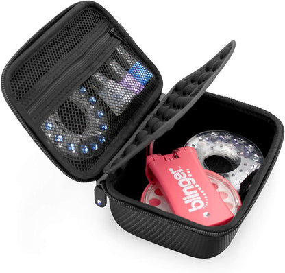 Travel Case with Wrist Strap for Blinger Deluxe Set, Blinger Refill Gems and More Hair Jewels and Nail Glam Childrens Accessories, Case Only