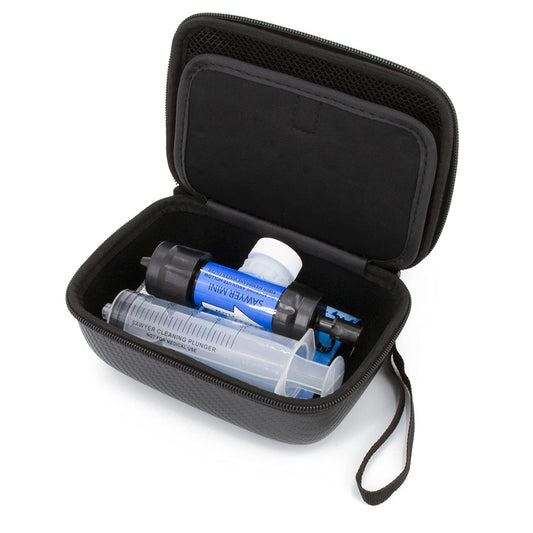 Travel Case for Sawyer Mini Water Filter, Squeeze Pouch and Accessories - Hard Case for Water Filter System Sawyer Mini, Includes Case Only