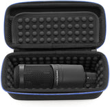 CASEMATIX Microphone Case Compatible with AT2020 USB, AT2020USB Plus, AT2035, AT2050, AT4033A, AT4040, AT4050, ATR2500 USB, Windscreen and Accessories