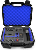 CASEMATIX DJ Mixer Case Compatible with Yamaha Mg10xu Mg10, Mg06 and More 10 Input Stereo Mixers in Shock Absorbing Red Foam - Case Only