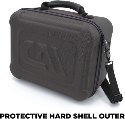 Hard Shell Travel Case Compatible with Oculus Quest 2 - Protective Oculus Quest 2 Case with Impact-Absorbing Foam and Shoulder Strap