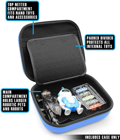 Travel Robot Toy Case Compatible with HEXBUG Remote Control Dragon, MoBots Mimix Robots, HEXBUG nanos and Other Toys for Hexbug Collectors