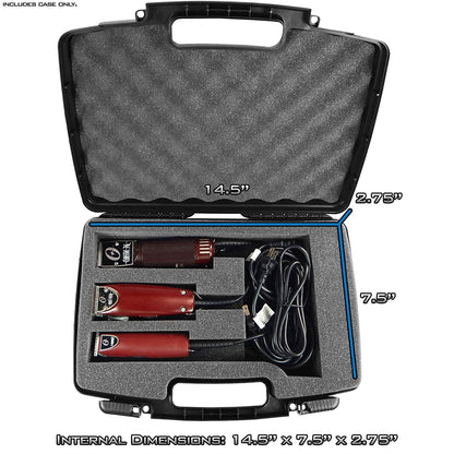 Barber Case Travel Organizer and Stylist Barber Bag for Clipper, Buzzer, Trimmer & Supplies - Fits Oster Classic 76, Andis Cordless and More