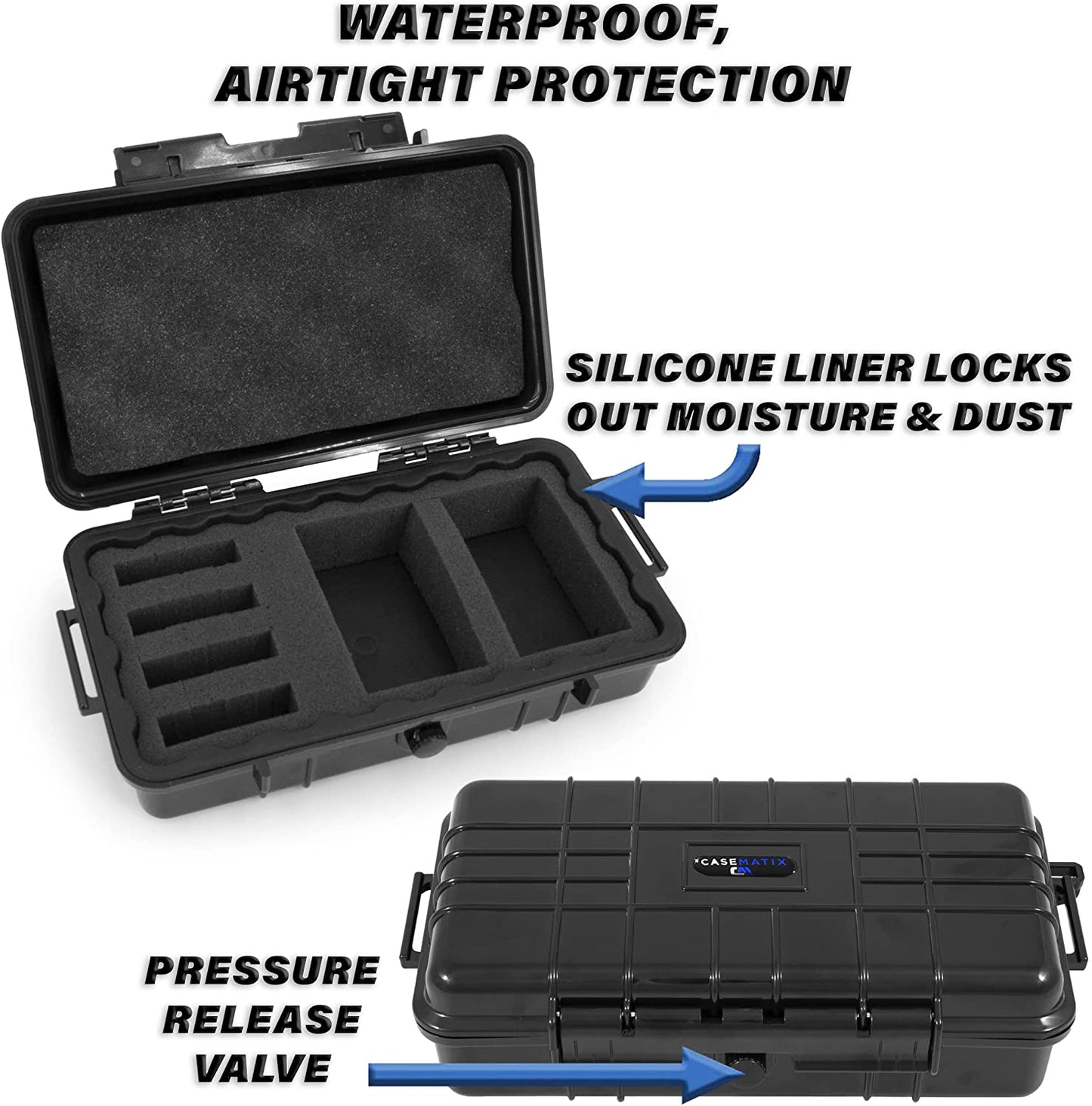 Coin Holder Case Fits 30+ Coin Case Capsules for Silver Dollar, American Silver Eagle and More Coin Collection Supplies up to 52mm