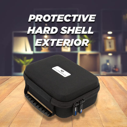 Watch Travel Case for Two Watches with Hard Shell Exterior, Plush Foam Cushions and Carry Handle - Protective Watch Box for Travel