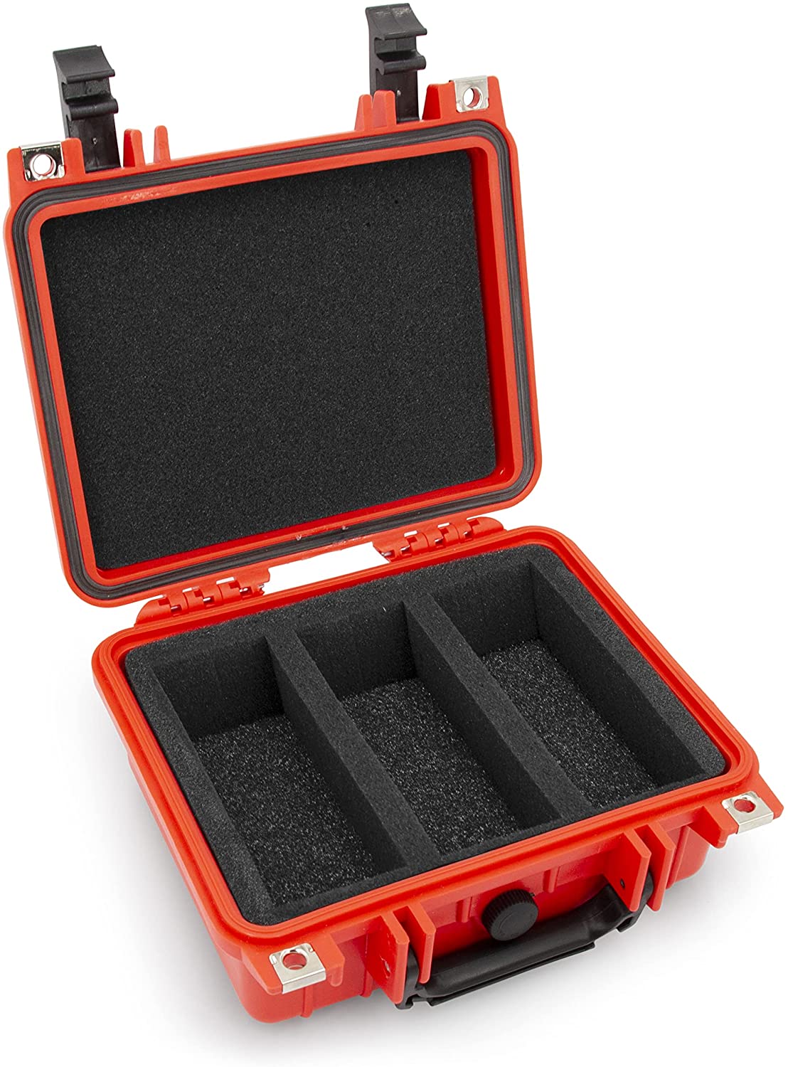 Graded Coin Case Compatible with 40+ PCGS or NGC Coin Slabs, Waterproof Coin Storage Box with Customizable Foam Will Fit Most Coin Holders