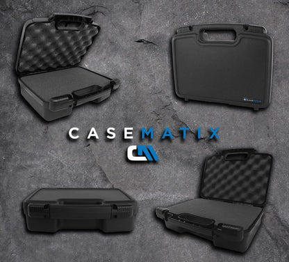 12" Customizable Foam Case for Portable Electronics - Hard Carrying Case with Impact-Absorbing Pre-Diced Foam Interior
