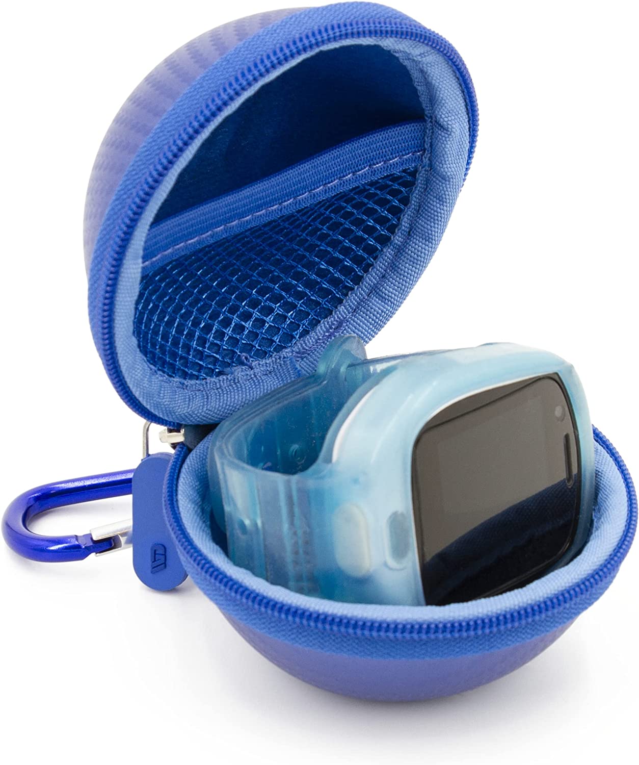 Carry Case Compatible with KidiZoom Smartwatch DX3, Verizon GizmoWatch 2 - Protective Travel Case with Accessory Pouch and Carabiner