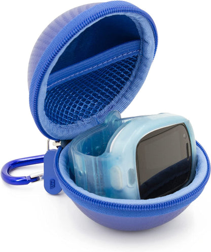 Carry Case Compatible with KidiZoom Smartwatch DX3, Verizon GizmoWatch 2 - Protective Travel Case with Accessory Pouch and Carabiner