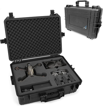 Hard Carrying Case Compatible with DJI FPV Combo Drone and Accessories – Includes Drone Waterproof Hard Case with Foam Only