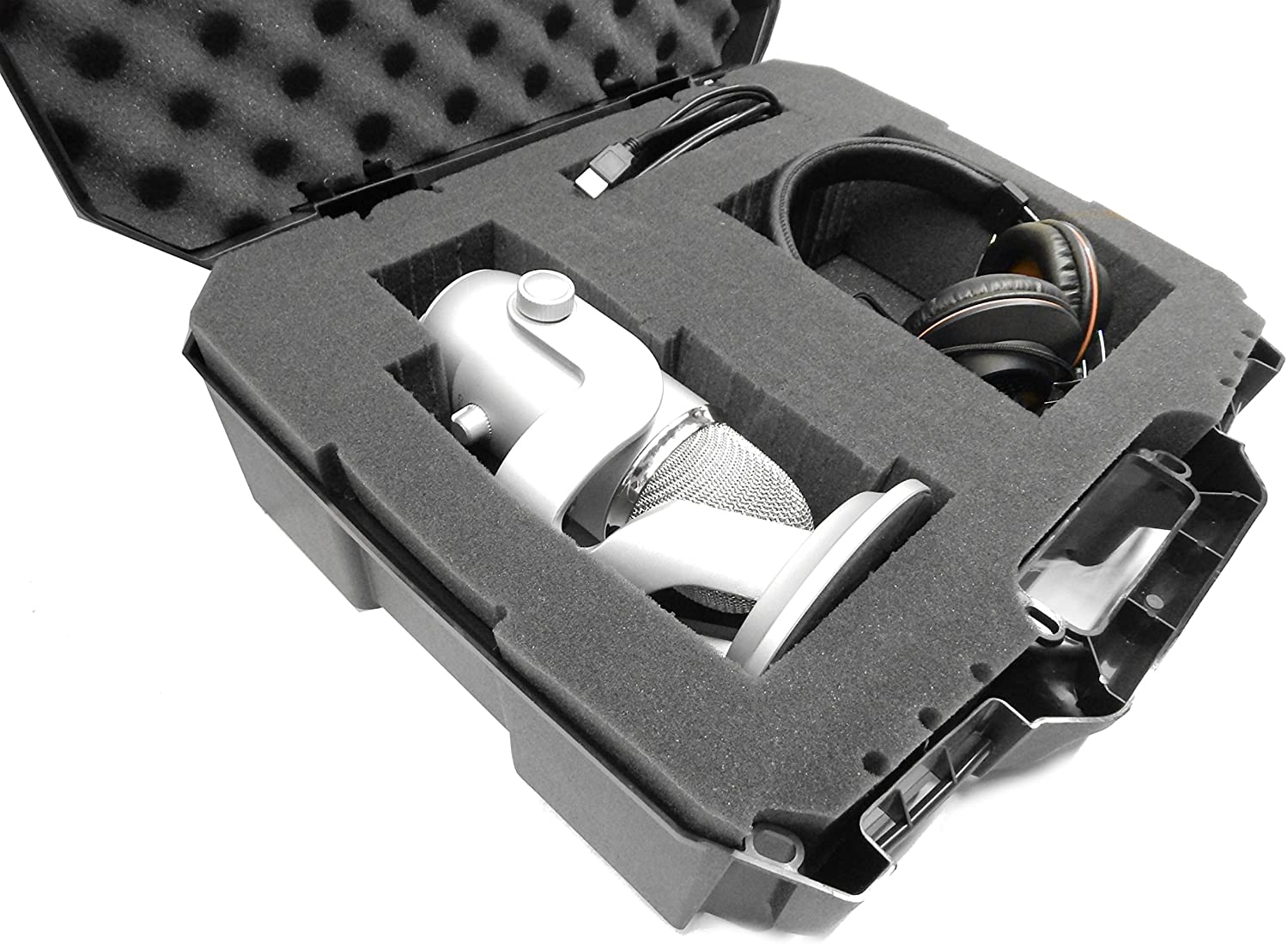 Case for Blue Yeti USB Microphone/Yeti Pro/Yeti X, Also Fit Cable