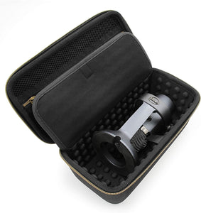 CASEMATIX Hard Case Compatible with Blue Yeti Nano Microphone and other USB Recording Microphones & Accessories - Includes Streaming Mic Case Only
