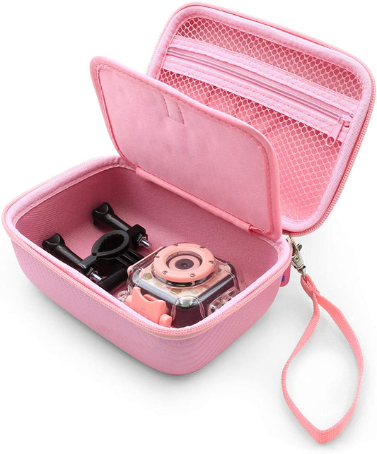 Kids Action Camera Case – Fits PROGRACE, Ourlife, Dragon Touch Kidicam & Waterproof Video Recorders – Durable Travel Storage Case Only