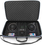 CASEMATIX DJ Controller Travel Case Compatible with Hercules Inpulse 500 - Hard Shell Mixer Carrying Case with Shoulder Strap & Impact-Absorbing Foam